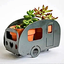 Load image into Gallery viewer, tiny teardrop travel trailer planter
